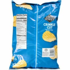 First Street Potato Chips, Crinkle Cut, Party Size, 16 Ounce