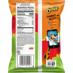 Cheetos Cheese Flavored Snacks, Flamin' Hot Limon Flavored, Crunchy, 3.25 Ounce