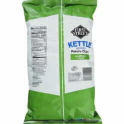 First Street Potato Chips, Jalapeno Flavored, 12 Ounce