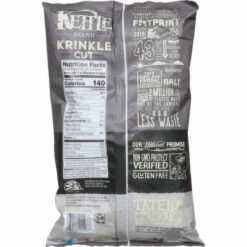 Kettle Brand Potato Chips, Salt & Fresh Ground Pepper, Krinkle Cut, 7.5 Ounce
