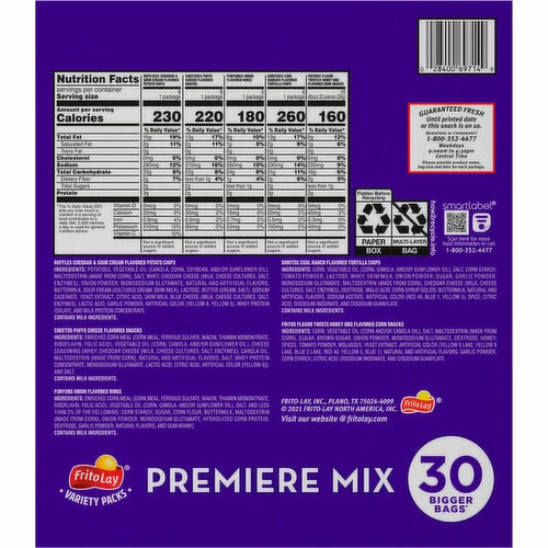 Frito Lay Snacks, Premiere Mix, 30 Each 3 Frito Lay Snacks, Premiere Mix, 30 Each - Image 3