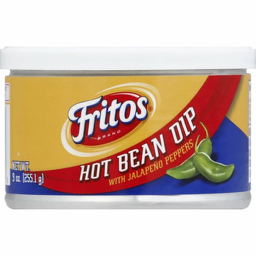 Fritos Dip, Hot Bean, With Jalapeno Peppers, 9 Ounce 1 Fritos Dip, Hot Bean, With Jalapeno Peppers, 9 Ounce