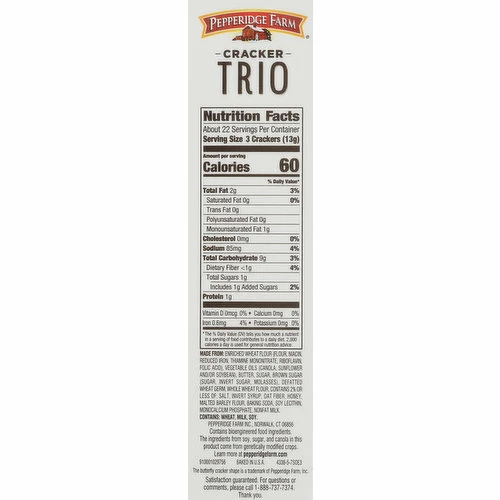 Pepperidge Farm Crackers, Trio, 10 Ounce 3 Pepperidge Farm Crackers, Trio, 10 Ounce - Image 3