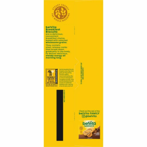BelVita Breakfast Biscuits, Blueberry, Crunchy, Value Pack, 12 Each 2 BelVita Breakfast Biscuits, Blueberry, Crunchy, Value Pack, 12 Each - Image 2