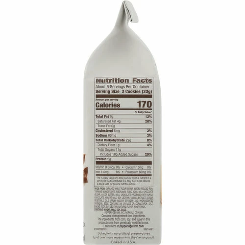 Pepperidge Farm Cookies, Distinctive, Milk Chocolate, 15 Each 3 Pepperidge Farm Cookies, Distinctive, Milk Chocolate, 15 Each - Image 3