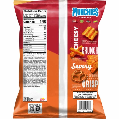 Munchies Snack Mix, Cheese Fix, 8 Ounce 1 Munchies Snack Mix, Cheese Fix, 8 Ounce