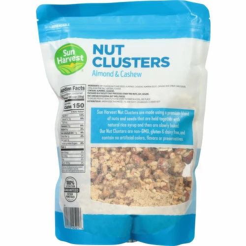 Sun Harvest Nut Clusters, Almond & Cashew, 28 Ounce -Snack Haven Shop 41c416a9 655c 42d5 ba78 100dd0ac04c5