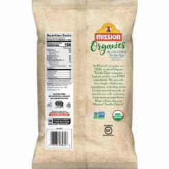 Mission Tortilla Chips, Blue Corn, With Sea Salt, 9 Ounce