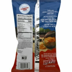 Ruffles Potato Chips, Cheddar & Sour Cream Flavored, Party Size, 12.5 Ounce