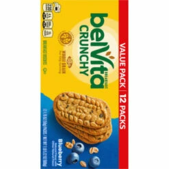 BelVita Breakfast Biscuits, Blueberry, Crunchy, Value Pack, 12 Each