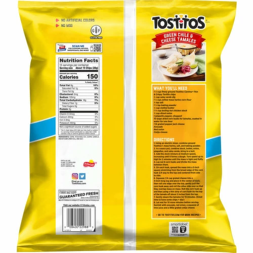 Tostitos Tortilla Chips, Cantina, Party Size, 15 Ounce 1 Tostitos Tortilla Chips, Cantina, Party Size, 15 Ounce