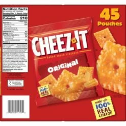 Cheez-It Cheese Crackers, Original, Single Serve, 67.5 Ounce