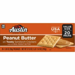 Austin Sandwich Crackers, Peanut Butter, 20 Pack, Value Size, 20 Each