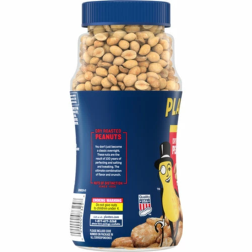 Planters Peanuts, Dry Roasted, Salted, 16 Ounce 2 Planters Peanuts, Dry Roasted, Salted, 16 Ounce - Image 2