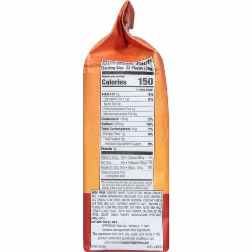 Goldfish Snack Crackers, Baked, Sharp Cheddar, Big & Crispy, Mega Bites, 5.9 Ounce 3 Goldfish Snack Crackers, Baked, Sharp Cheddar, Big & Crispy, Mega Bites, 5.9 Ounce - Image 3