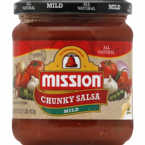 Mission Salsa, Chunky, Mild, 16 Ounce 1 Mission Salsa, Chunky, Mild, 16 Ounce