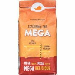 Goldfish Snack Crackers, Baked, Sharp Cheddar, Big & Crispy, Mega Bites, 5.9 Ounce