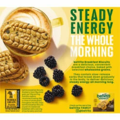 BelVita Breakfast Biscuits, Blueberry, Crunchy, 5 Each
