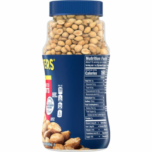 Planters Peanuts, Dry Roasted, Salted, 16 Ounce 3 Planters Peanuts, Dry Roasted, Salted, 16 Ounce - Image 3