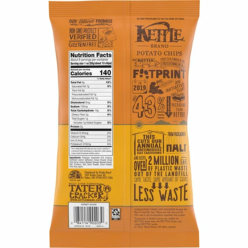 Kettle Potato Chips, Honey Dijon, 7.5 Ounce 1 Kettle Potato Chips, Honey Dijon, 7.5 Ounce