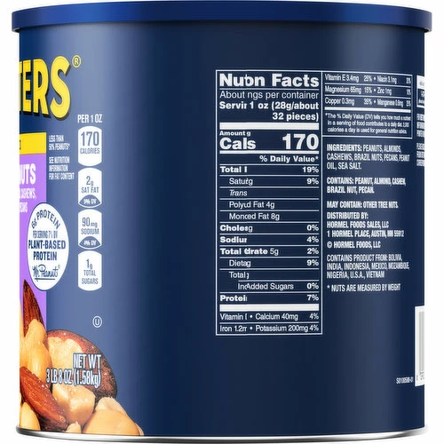 Planters Mixed Nuts, Salted, 56 Ounce 3 Planters Mixed Nuts, Salted, 56 Ounce - Image 3
