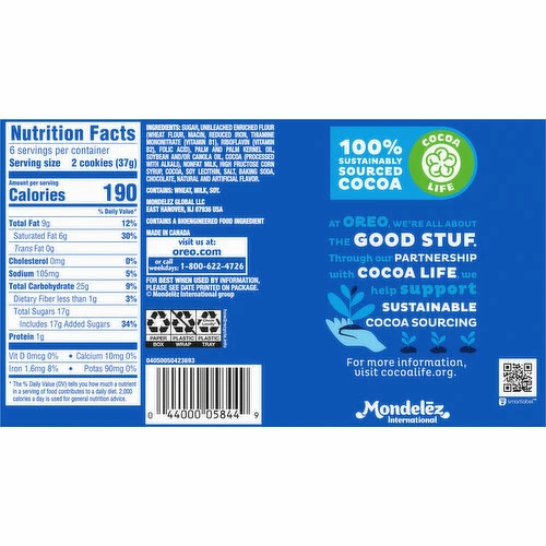 Oreo Sandwich Cookies, Fudge Covered, 7.9 Ounce 1 Oreo Sandwich Cookies, Fudge Covered, 7.9 Ounce