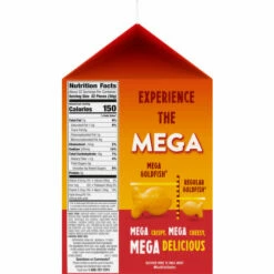 Goldfish Baked Snack Crackers, Sharp Cheddar, Big & Crispy, Mega Bites, 24.3 Ounce -Snack Haven Shop 87da3cbc 43db 4ecd 84a2 2a2a715e993e