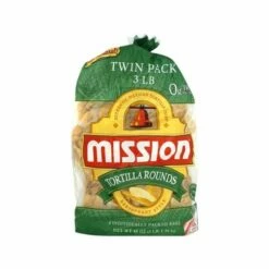 Mission Round Tortilla Chips Twin Pack 3 Lb, 48 Ounce