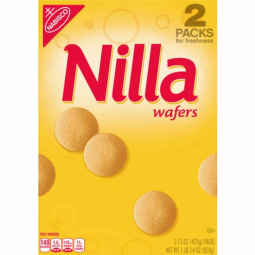 Nilla Wafers, 2 Packs, 2 Each 1 Nilla Wafers, 2 Packs, 2 Each
