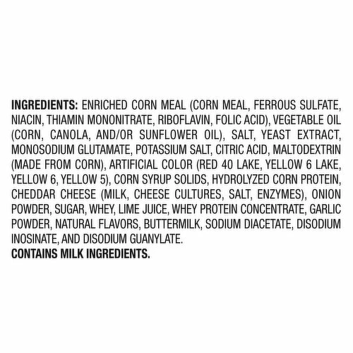Cheetos Cheese Flavored Snacks, Flamin' Hot Limon Flavored, Crunchy, 3.25 Ounce 2 Cheetos Cheese Flavored Snacks, Flamin' Hot Limon Flavored, Crunchy, 3.25 Ounce - Image 2