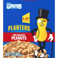 Planters Dry Roasted Peanuts, 1.97 Pound