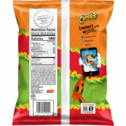 Cheetos Cheese Flavored Snacks, Flamin' Hot Limon Flavored, Crunchy, 8.5 Ounce