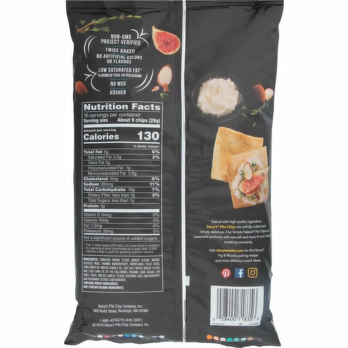 Stacy's Pita Chips, Simply Naked, Baked, Sharing Size, 16 Ounce -Snack Haven Shop b04e00e9 3f71 4e1f b368 00980fed9e76