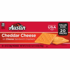 Austin Sandwich Crackers, Cheddar Cheese, 20 Each