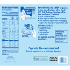 Pop-Secret Popcorn, Premium, Movie Theater Butter, Value Size, 30 Pack, 30 Each