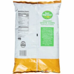 Sun Harvest Tortilla Chips, Organic, White Corn, 16 Ounce