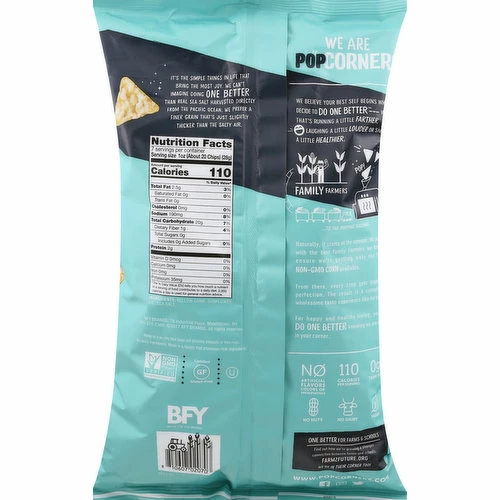 PopCorners Popped-Corn Snacks, Sea Salt, 7 Ounce 1 PopCorners Popped-Corn Snacks, Sea Salt, 7 Ounce