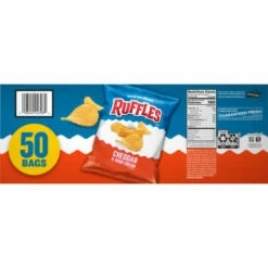 Ruffles Potato Chips, Cheddar & Sour Cream Flavored, 50 Each -Snack Haven Shop c57cceab e9b0 4f15 b38b 60ad12edfbb4