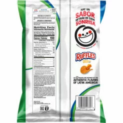 Ruffles Potato Chips, Queso Cheese Flavored, 8 Ounce