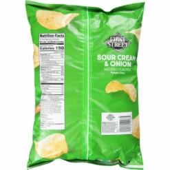 First Street Potato Chips, Sour Cream & Onion, Party Size, 16 Ounce