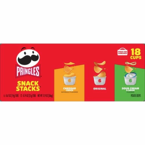 Pringles Potato Crisps Chips, Variety Pack, Snack Stacks, 12.9 Ounce 1 Pringles Potato Crisps Chips, Variety Pack, Snack Stacks, 12.9 Ounce