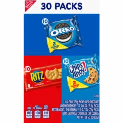 Nabisco Cookies/Crackers, Assorted, 30 Packs, 30 Each