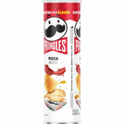 Pringles Potato Crisps Chips, Pizza, 5.5 Ounce 2 Pringles Potato Crisps Chips, Pizza, 5.5 Ounce - Image 2