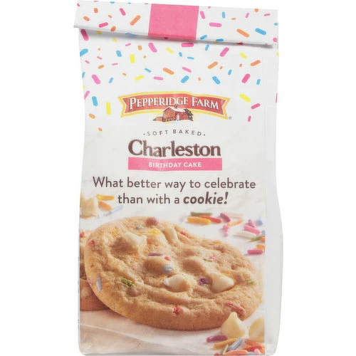 Pepperidge Farm Cookies, Birthday Cake, Soft Baked, Charleston, 8 Each 1 Pepperidge Farm Cookies, Birthday Cake, Soft Baked, Charleston, 8 Each