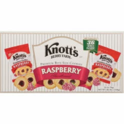 Knott's Berry Farm Cookies, Premium, Raspberry Shortbread, Bite-Size, 36 Each