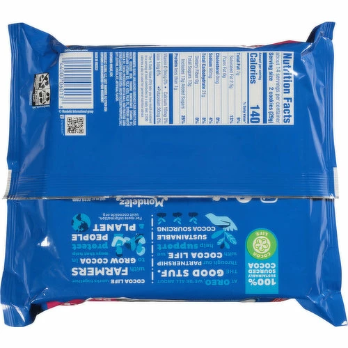 Oreo Sandwich Cookies, Chocolate, Double Stuf, 14.03 Ounce 1 Oreo Sandwich Cookies, Chocolate, Double Stuf, 14.03 Ounce