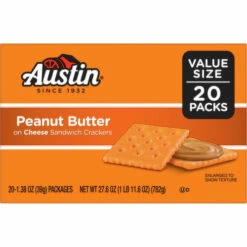 Austin Sandwich Crackers, Peanut Butter, Value Size, 20 Packs, 20 Each -Snack Haven Shop e1ccef48 902b 4d78 82a0 3f1ebf6365dd