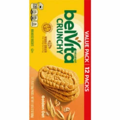 BelVita Breakfast Biscuits, Golden Oat, Crunchy, Value Pack, 12 Each