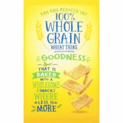 Wheat Thins Snacks, Reduced Fat, 100% Whole Grain, 8 Ounce