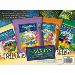 Hawaiian Potato Chips, Kettle Style, Island Pack, 30 Each